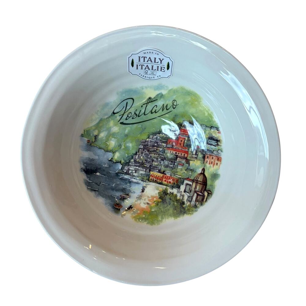 Ceramica Cuore Seaside Village Serving Bowl POSITANO 10.5in Made in Italy New